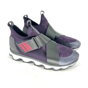 Sorel Kinetic Sneak Dark Plum Purple NL3374 Sneakers NEW NO BOX Size 8.5